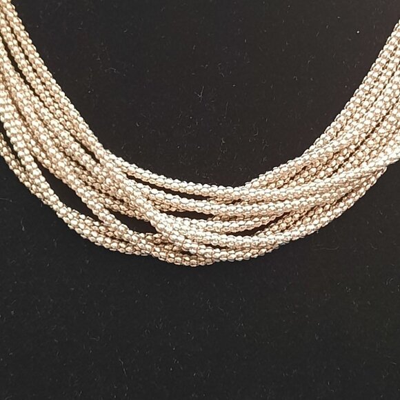 Silver-tone 9-Chain Necklace - Picture 2 of 3